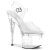 Pleaser ESTEEM-708 Sandales à plateforme Transparent EU-38/US-8