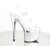 Pleaser ESTEEM-708CHLG Sandales à plateforme Paillettes Argent EU-35/US-5