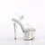 Pleaser ESTEEM-708CK Sandales à plateforme Holo Transparent Argent EU-35/US-5