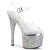 Pleaser ESTEEM-708DM Sandales à plateforme Strass Chrome Transparent Argent EU-38/US-8