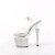 Pleaser ESTEEM-708DM Sandales à plateforme Strass Chrome Transparent Argent EU-38/US-8