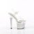Pleaser ESTEEM-708DM Sandales à plateforme Strass Chrome Transparent Argent EU-38/US-8