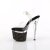 Pleaser ESTEEM-708LG Sandales à plateforme Paillettes Transparent Bigarré EU-38/US-8