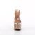 Pleaser ESTEEM-708LG Sandales à plateforme Paillettes Transparent Or Rose EU-35/US-5