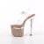 Pleaser ESTEEM-708LG Sandales à plateforme Paillettes Transparent Or Rose EU-38/US-8
