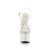 Pleaser ESTEEM-708LG Sandales à plateforme Paillettes Transparent Blanc EU-35/US-5