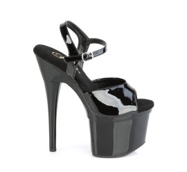 Pleaser ESTEEM-709 Sandales à plateforme Vernis Noir EU-40/US-10
