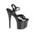 Pleaser ESTEEM-709 Sandales à plateforme Vernis Noir EU-40/US-10