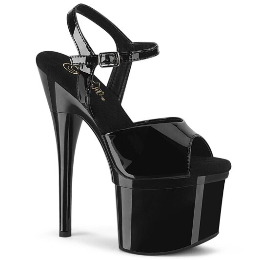 Pleaser ESTEEM-709 Sandales à plateforme Vernis Noir EU-35/US-5