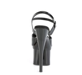 Pleaser ESTEEM-709 Sandales à plateforme Vernis Noir EU-35/US-5