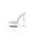 Pleaser EXCITE-601 Sandales à plateforme Transparent EU-35/US-5