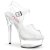 Pleaser EXCITE-608 Sandales à plateforme Transparent EU-37/US-7