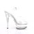 Pleaser EXCITE-608 Sandales à plateforme Transparent EU-37/US-7