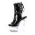 Pleaser FLASHDANCE-1018-7 Bottines à plateforme Vernis Noir Bigarré EU-40/US-10