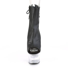 Pleaser FLASHDANCE-1018-7 Bottines à plateforme Cuir synthétique Noir EU-37/US-7