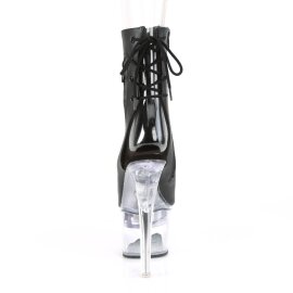 Pleaser FLASHDANCE-1018-7 Bottines à plateforme Cuir synthétique Noir EU-37/US-7