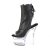 Pleaser FLASHDANCE-1018-7 Bottines à plateforme Cuir synthétique Noir EU-37/US-7