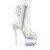 Pleaser FLASHDANCE-1018C-7 Bottines à plateforme Transparent EU-35/US-5