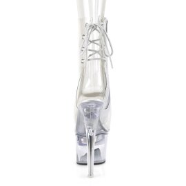 Pleaser FLASHDANCE-1018C-7 Bottines à plateforme Transparent EU-37/US-7