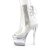 Pleaser FLASHDANCE-1018C-7 Bottines à plateforme Transparent EU-37/US-7