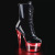 Pleaser FLASHDANCE-1020-7 Bottines à plateforme Vernis Noir Bigarré EU-35/US-5