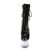 Pleaser FLASHDANCE-1020-7 Bottines à plateforme Vernis Noir Bigarré EU-38/US-8