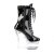 Pleaser FLASHDANCE-1020-7 Bottines à plateforme Vernis Noir Bigarré EU-38/US-8