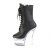 Pleaser FLASHDANCE-1020-7 Bottines à plateforme Cuir synthétique Noir Bigarré EU-36/US-6