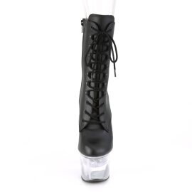 Pleaser FLASHDANCE-1020-7 Bottines à plateforme Cuir synthétique Noir Bigarré EU-37/US-7