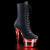 Pleaser FLASHDANCE-1020-7 Bottines à plateforme Cuir synthétique Noir Bigarré EU-37/US-7