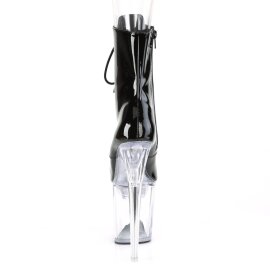 Pleaser FLASHDANCE-1020-8 Bottines à plateforme Vernis Noir Bigarré EU-40/US-10