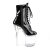 Pleaser FLASHDANCE-1020-8 Bottines à plateforme Vernis Noir Bigarré EU-39/US-9