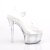 Pleaser FLASHDANCE-608CH Sandales à plateforme Transparent Bigarré EU-38/US-8