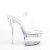 Pleaser FLASHDANCE-708 Sandales à plateforme Transparent Bigarré EU-38/US-8