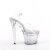 Pleaser FLASHDANCE-708SPEC Sandales à plateforme Transparent Bigarré EU-37/US-7