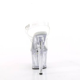 Pleaser FLASHDANCE-708SPEC Sandales à plateforme Transparent Bigarré EU-38/US-8
