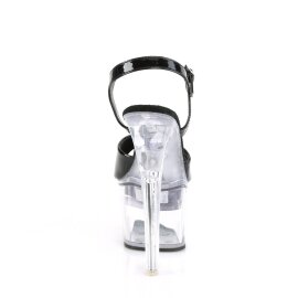 Pleaser FLASHDANCE-709 Sandales à plateforme Transparent Bigarré EU-37/US-7
