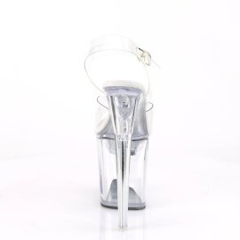 Pleaser FLASHDANCE-808 Sandales à plateforme Transparent Bigarré EU-37/US-7