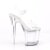 Pleaser FLASHDANCE-808 Sandales à plateforme Transparent Bigarré EU-38/US-8