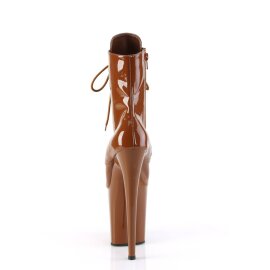 Pleaser FLAMINGO-1020 Bottines à plateforme Vernis Caramel EU-42/US-12