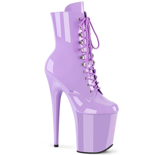 Pleaser FLAMINGO-1020 Bottines à plateforme Vernis Violet EU-35/US-5