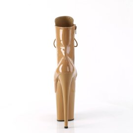 Pleaser FLAMINGO-1020 Bottines à plateforme Vernis Beige EU-42/US-12