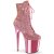 Pleaser FLAMINGO-1020CHRS Bottines à plateforme Strass Chrome Rose EU-35/US-5