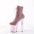 Pleaser FLAMINGO-1020CHRS Bottines à plateforme Strass Chrome Rose EU-39/US-9
