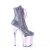 Pleaser FLAMINGO-1020CHRS Bottines à plateforme Strass Chrome Violet EU-42/US-12