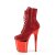 Pleaser FLAMINGO-1020CHRS Bottines à plateforme Strass Chrome Rouge EU-42/US-12