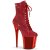 Pleaser FLAMINGO-1020CHRS Bottines à plateforme Strass Chrome Rouge EU-36/US-6