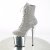 Pleaser FLAMINGO-1020CHRS Bottines à plateforme Strass Chrome Argent EU-36/US-6