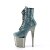Pleaser FLAMINGO-1020CHRS Bottines à plateforme Strass Chrome Turquoise EU-40/US-10