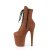 Pleaser FLAMINGO-1020FS Bottines à plateforme Daim synthétique Caramel EU-41/US-11